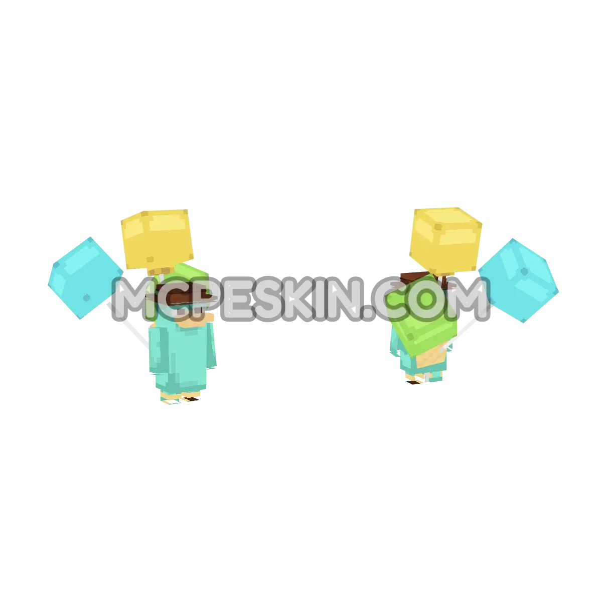 globo 4D Minecraft Bedrock skin