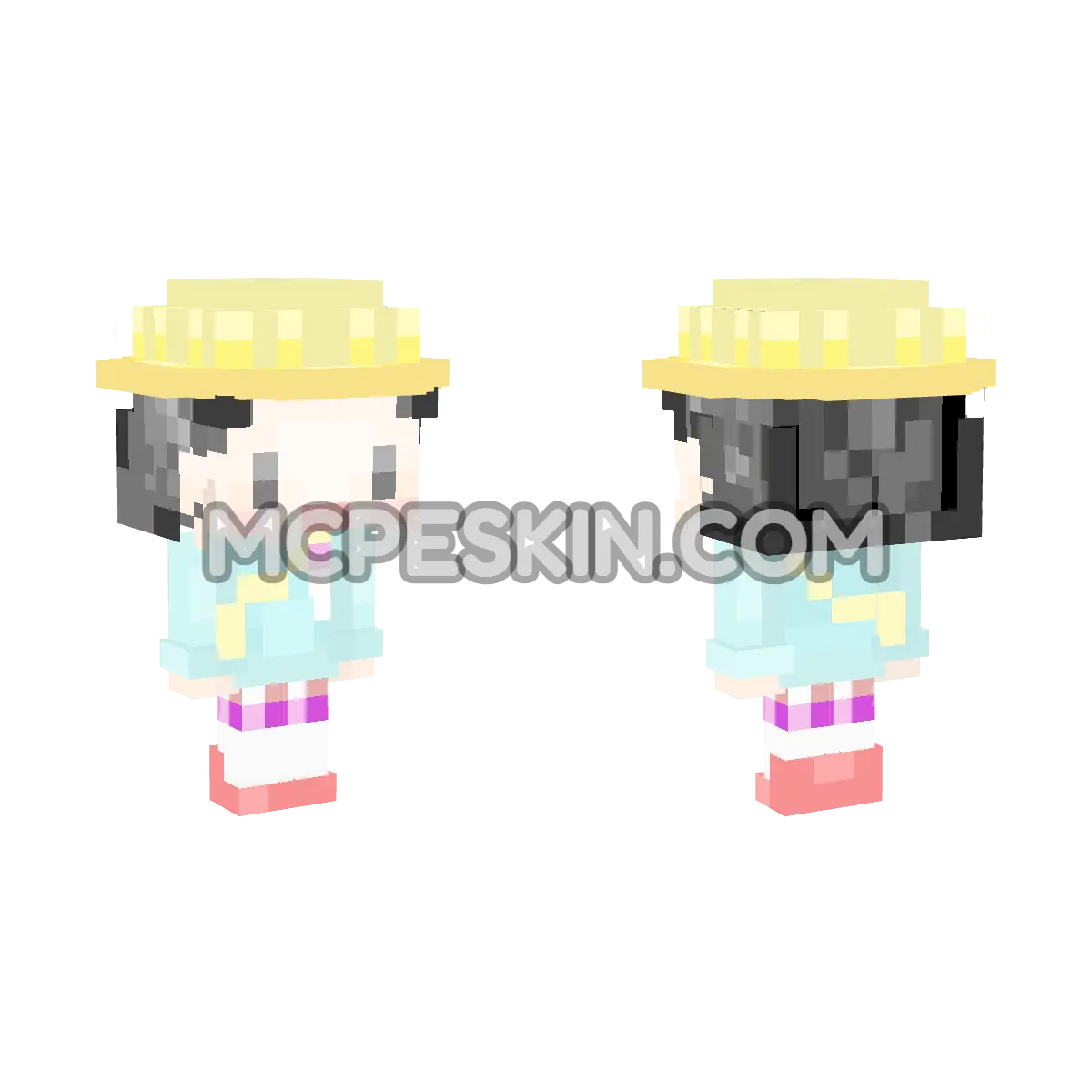 Gokinjo Boukentai: Mana 4D Minecraft Bedrock skin