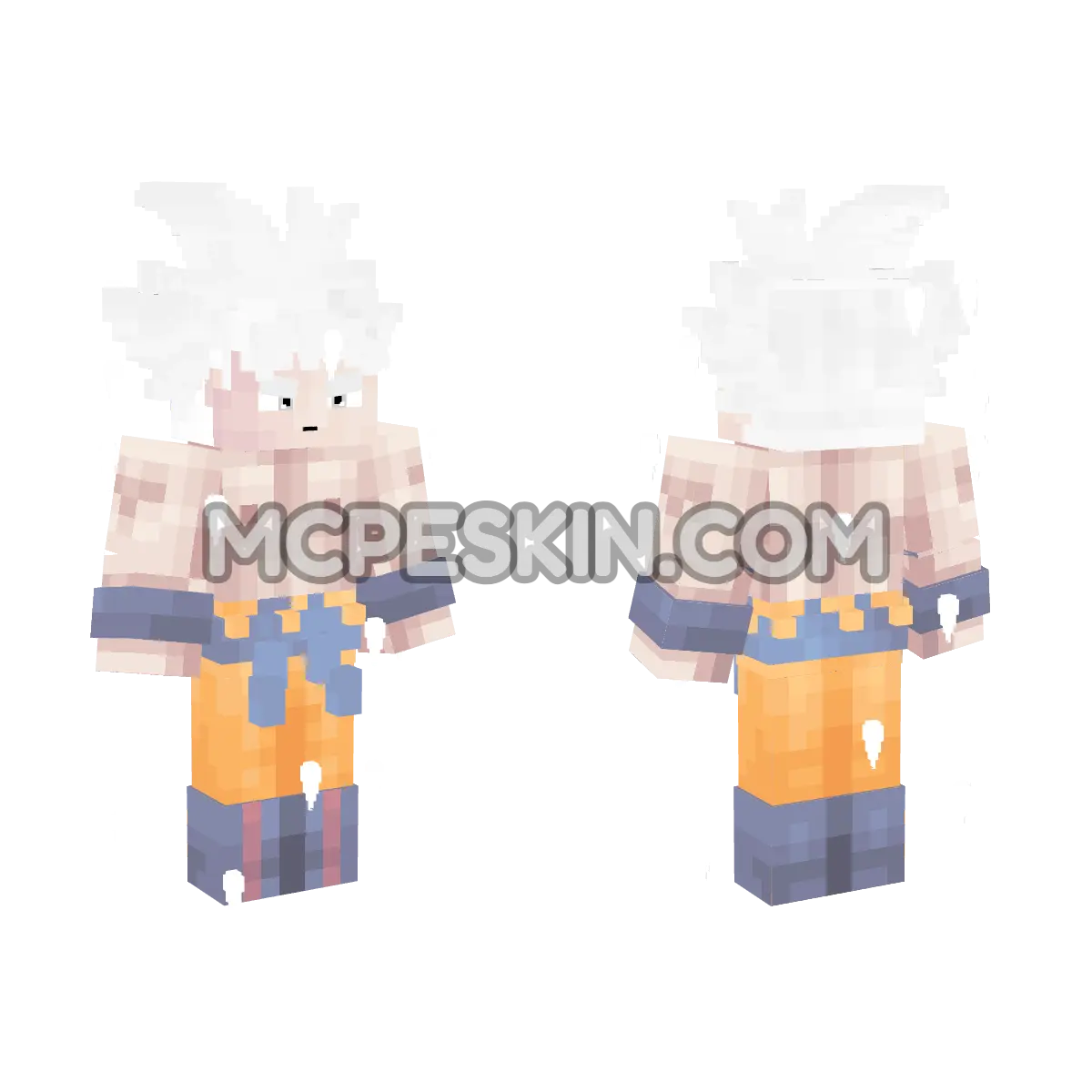 Goku Ultra 4D Minecraft Bedrock skin