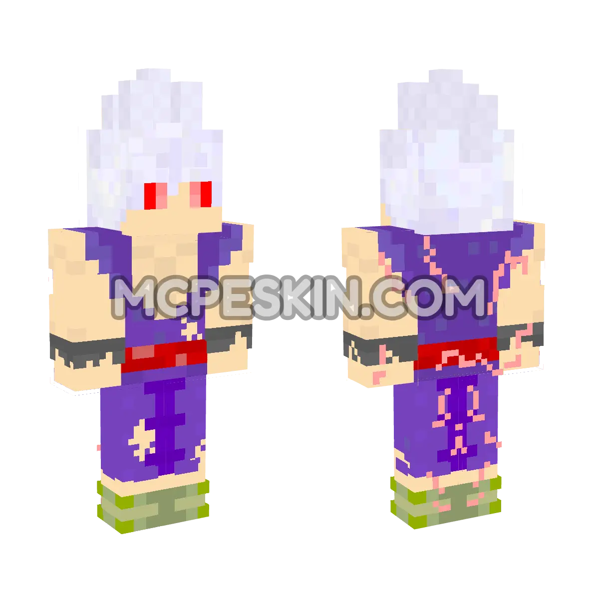 Goku Ultra Beast 4D Minecraft Bedrock skin