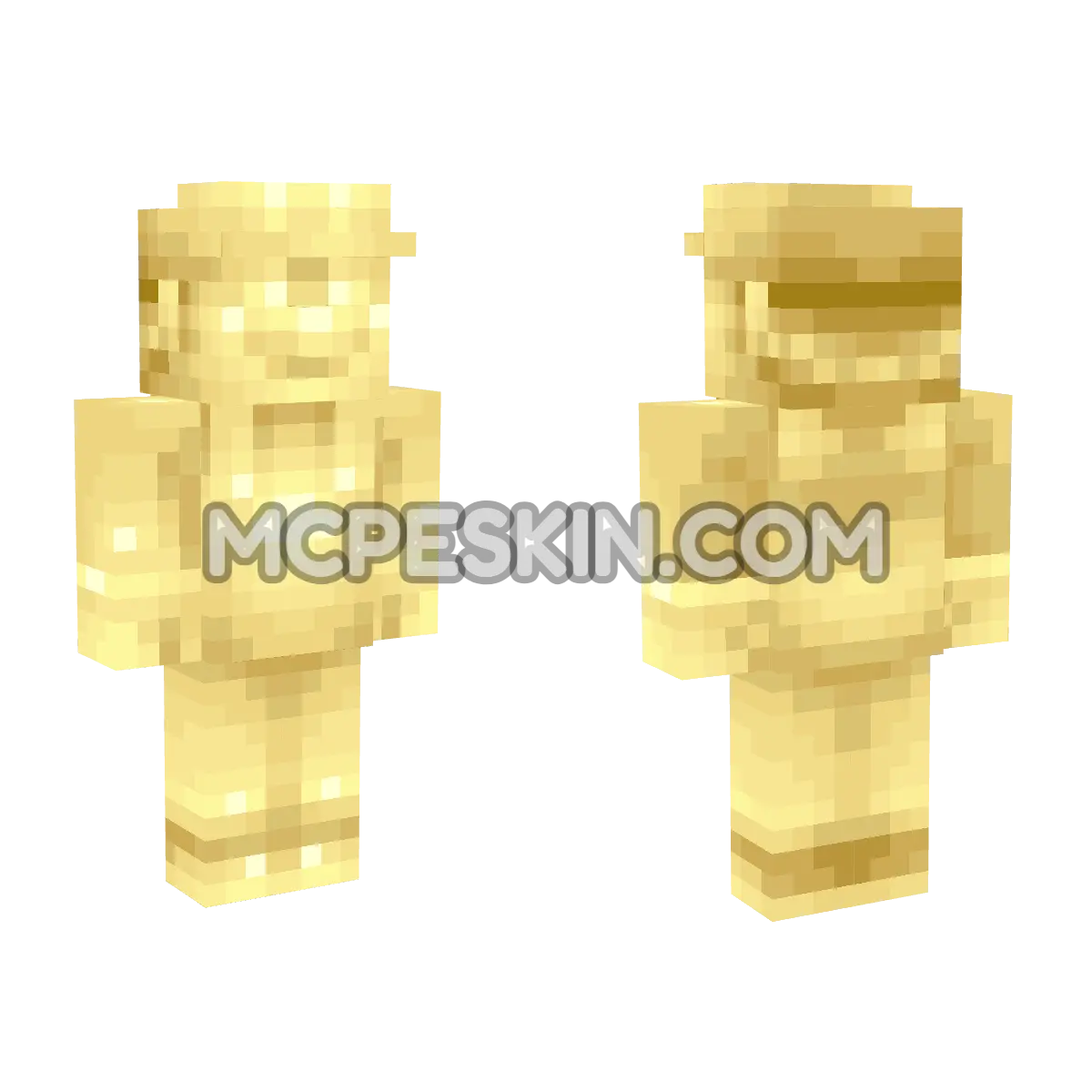 Gold Mario 4D Minecraft Bedrock skin