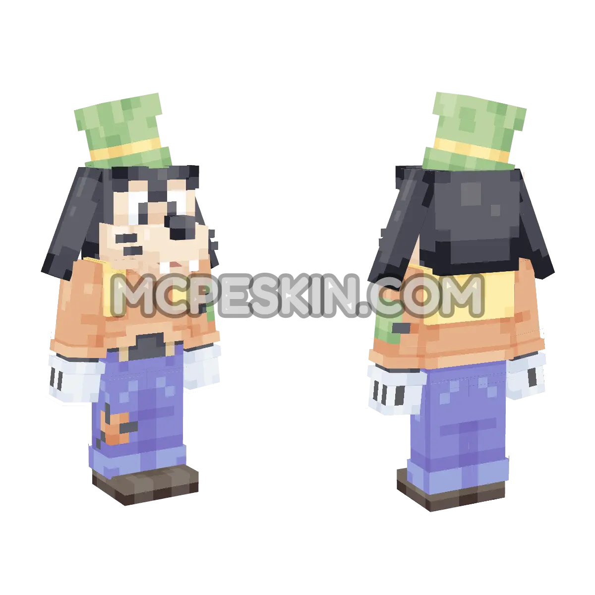 goofy 4D Minecraft Bedrock skin