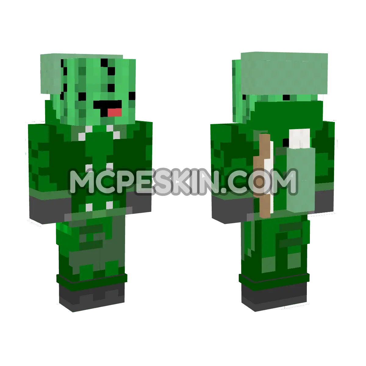 Green Arrow 13 4D Minecraft Bedrock skin