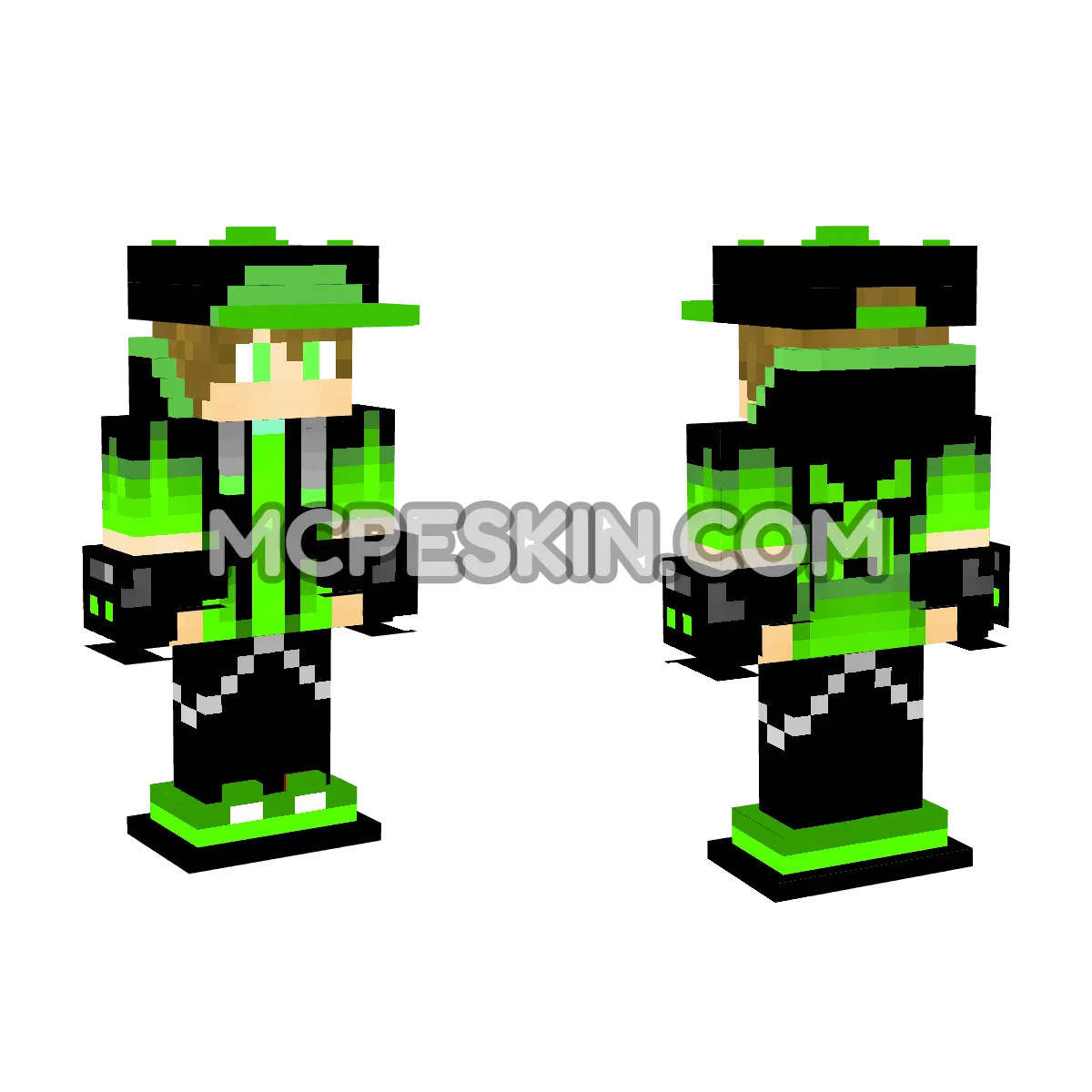 Green Guspande 4D Minecraft Bedrock skin