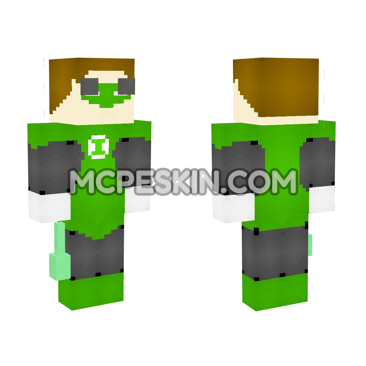 Green Lantern Dc Comics 4D Minecraft Bedrock skin