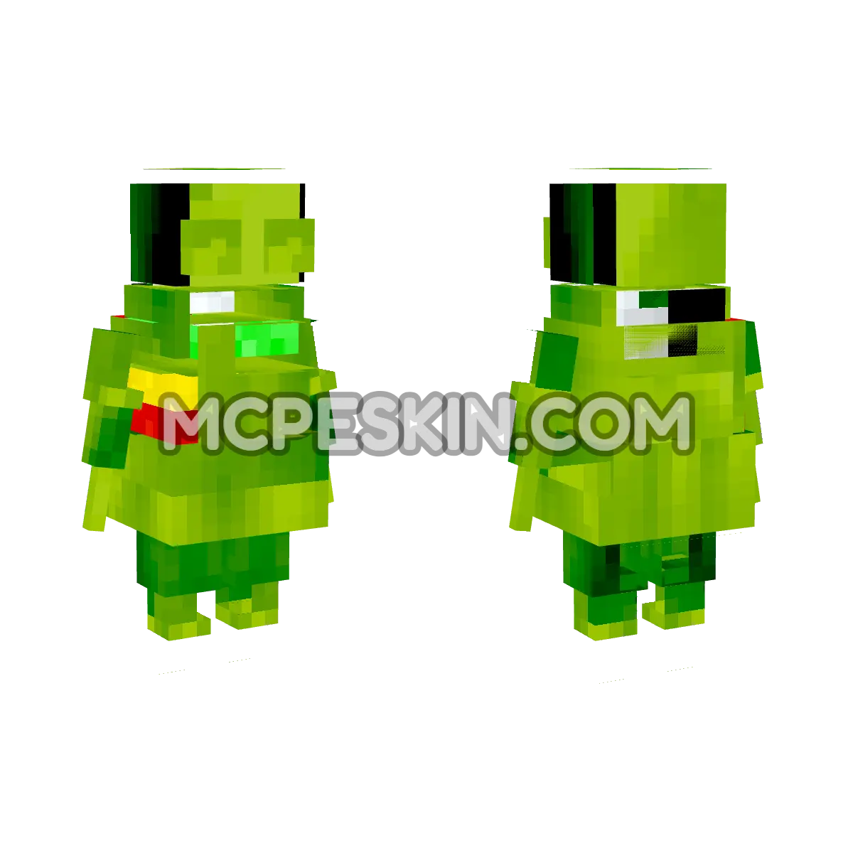 Green REPO 4D Minecraft Bedrock skin