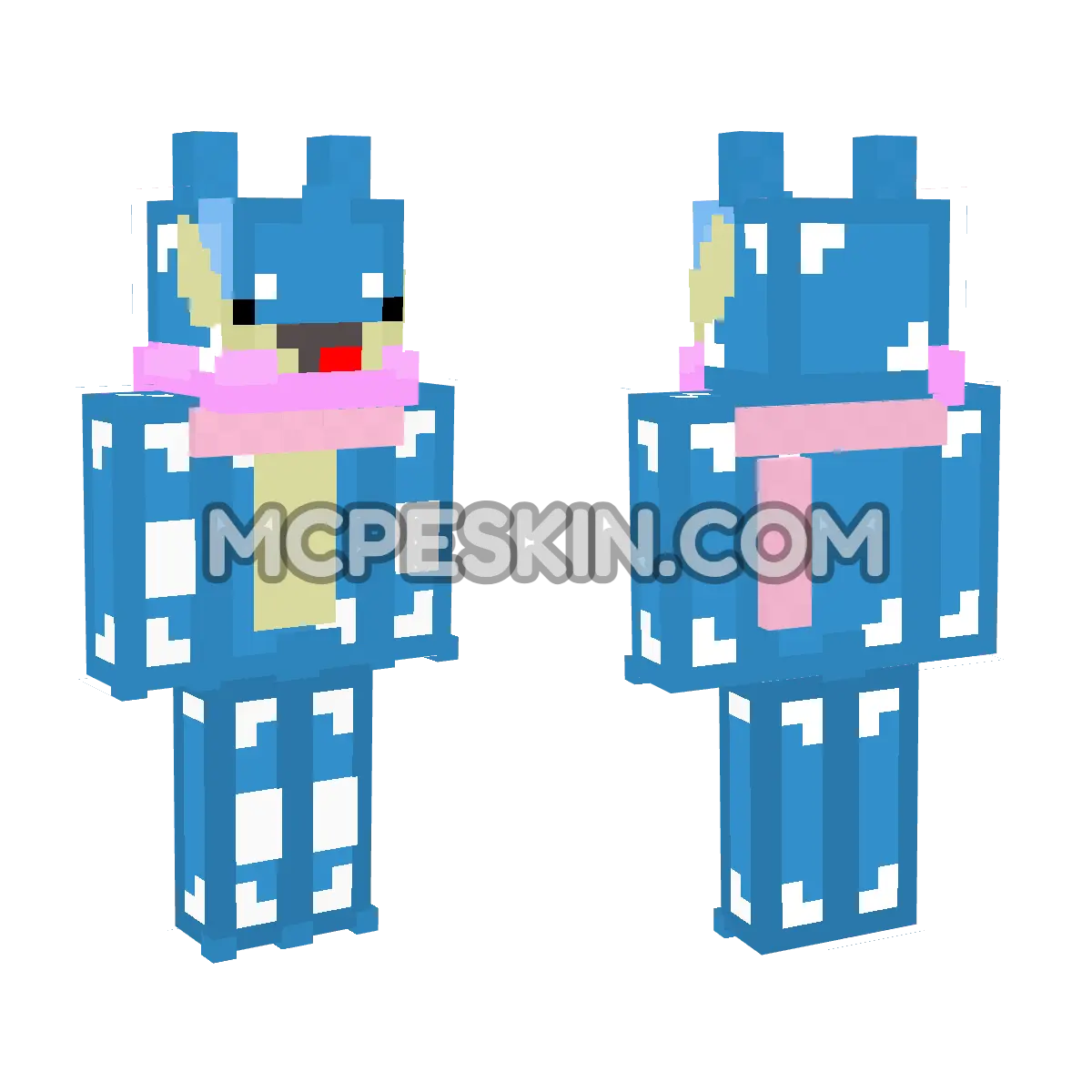 Greninja Pokemon 4D Minecraft Bedrock skin