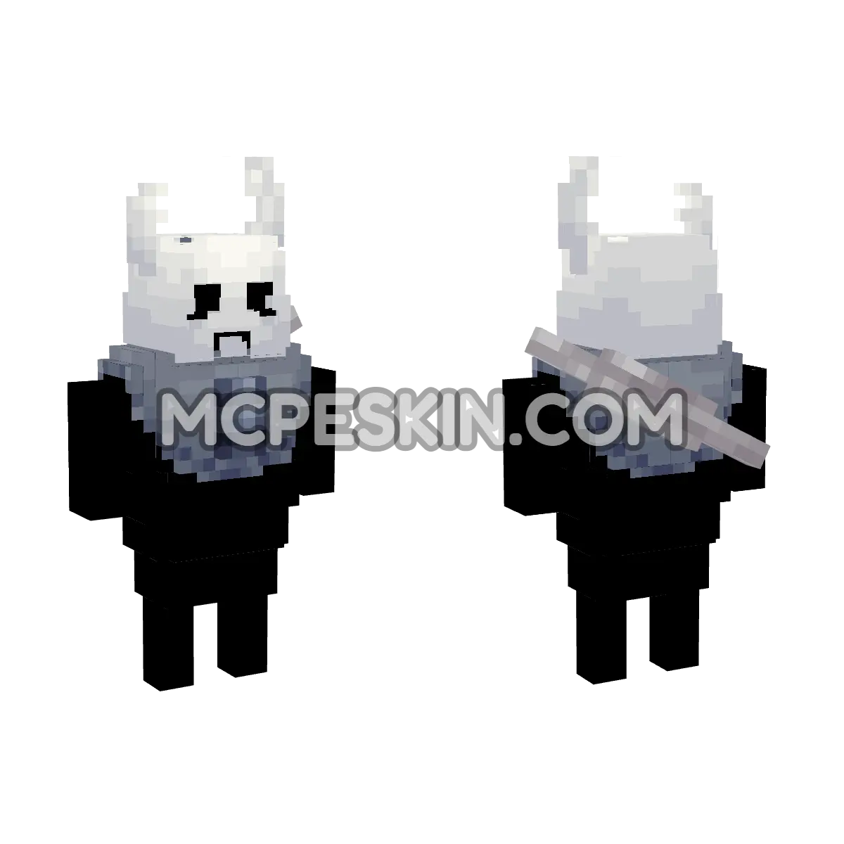 Grey Prince Zote 4D Minecraft Bedrock skin