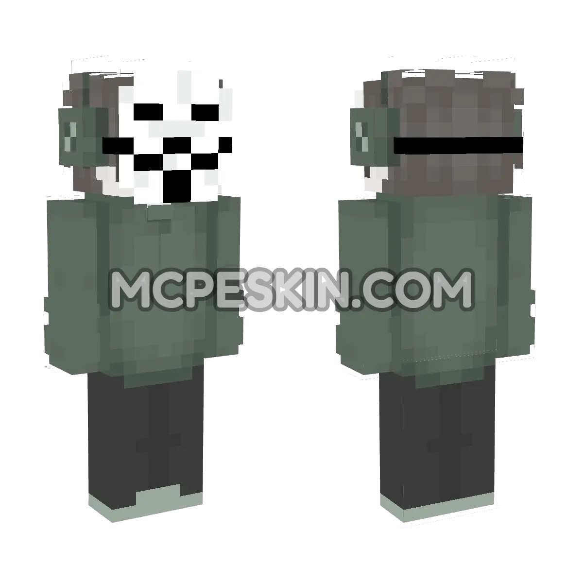 Hacker1 4D Minecraft Bedrock skin