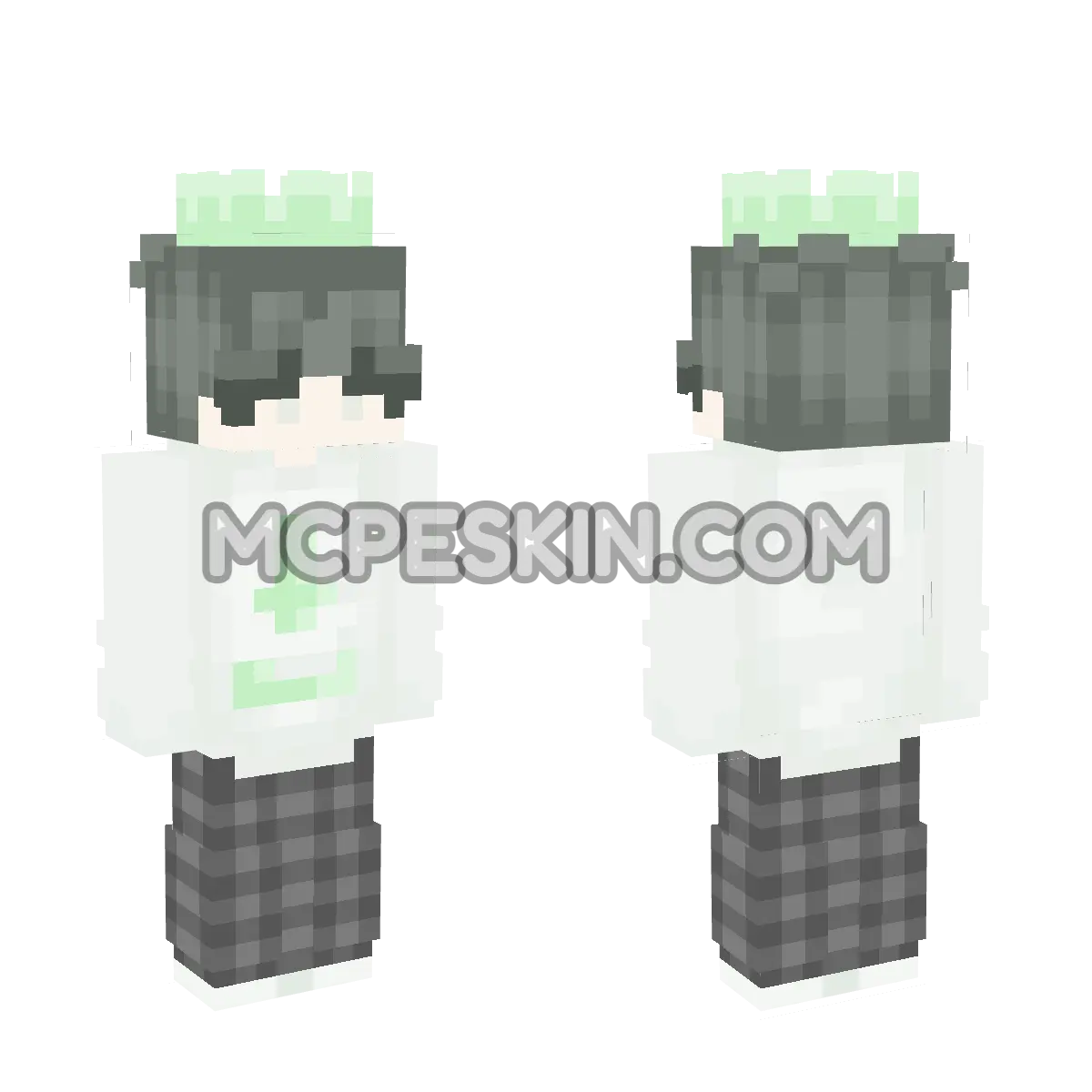 Hacker3 4D Minecraft Bedrock skin