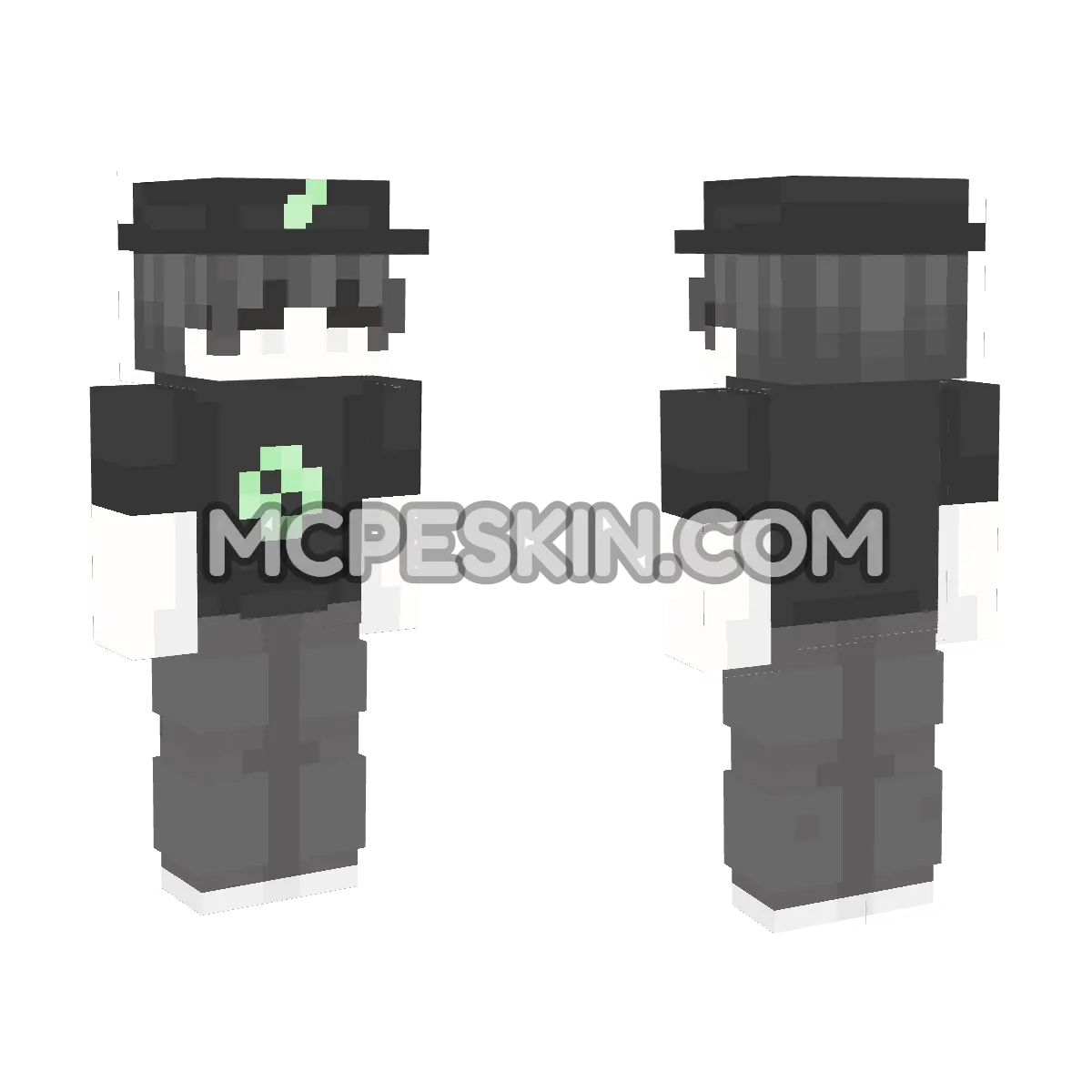Hacker5 4D Minecraft Bedrock skin