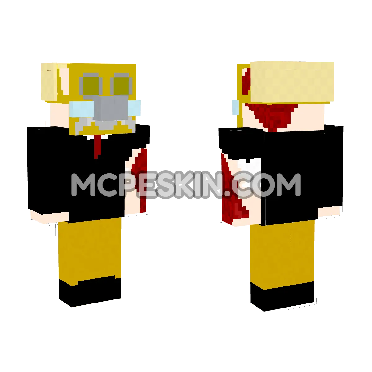 Hazmat 8 4D Minecraft Bedrock skin
