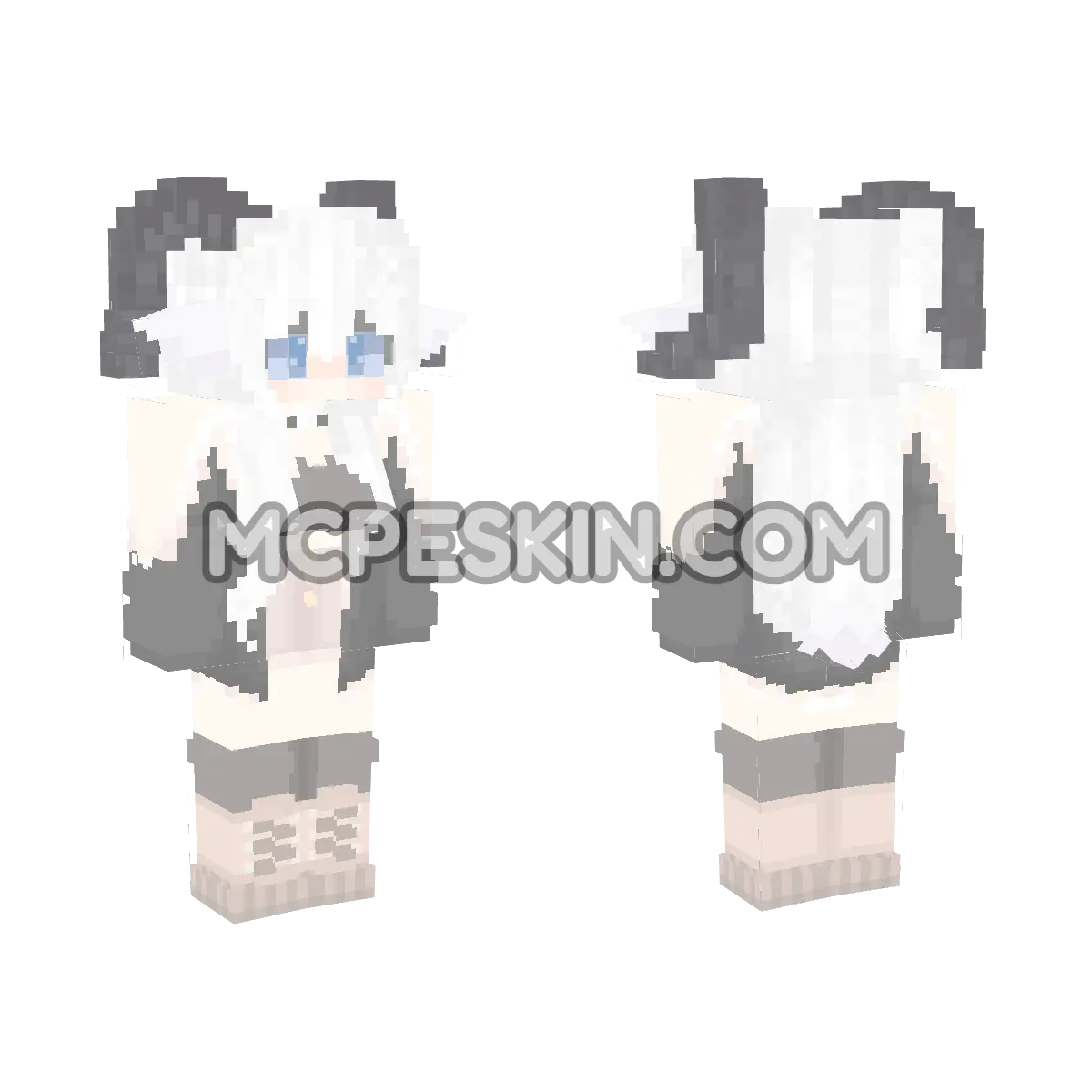 HD Cute Goat Girl 4D Minecraft Bedrock skin