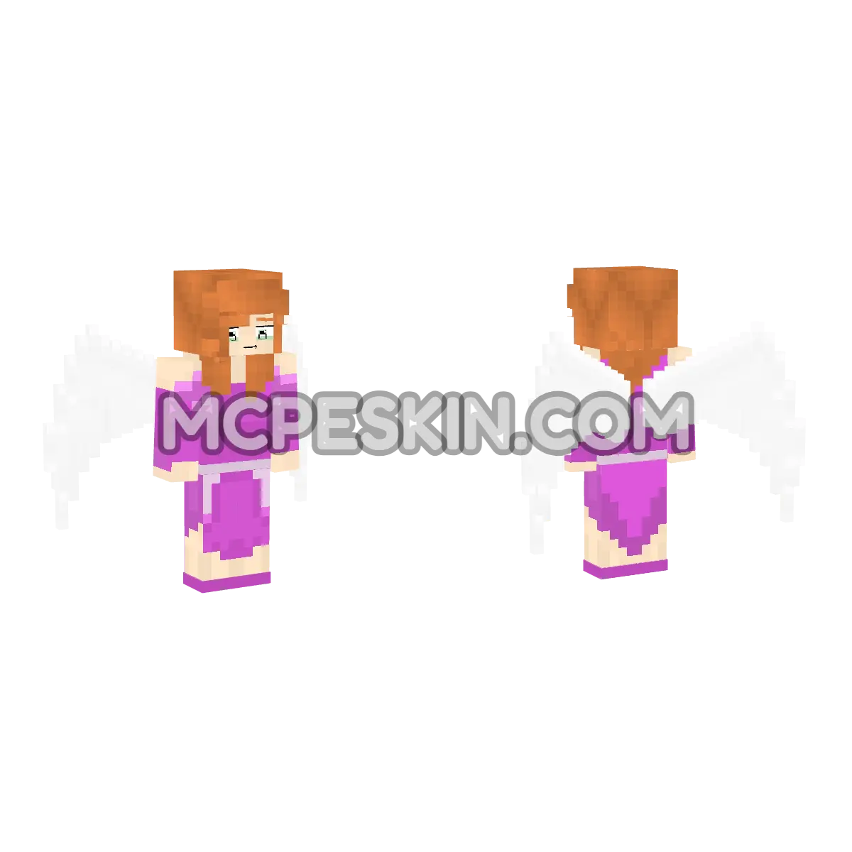 Helen Angel 4D Minecraft Bedrock skin