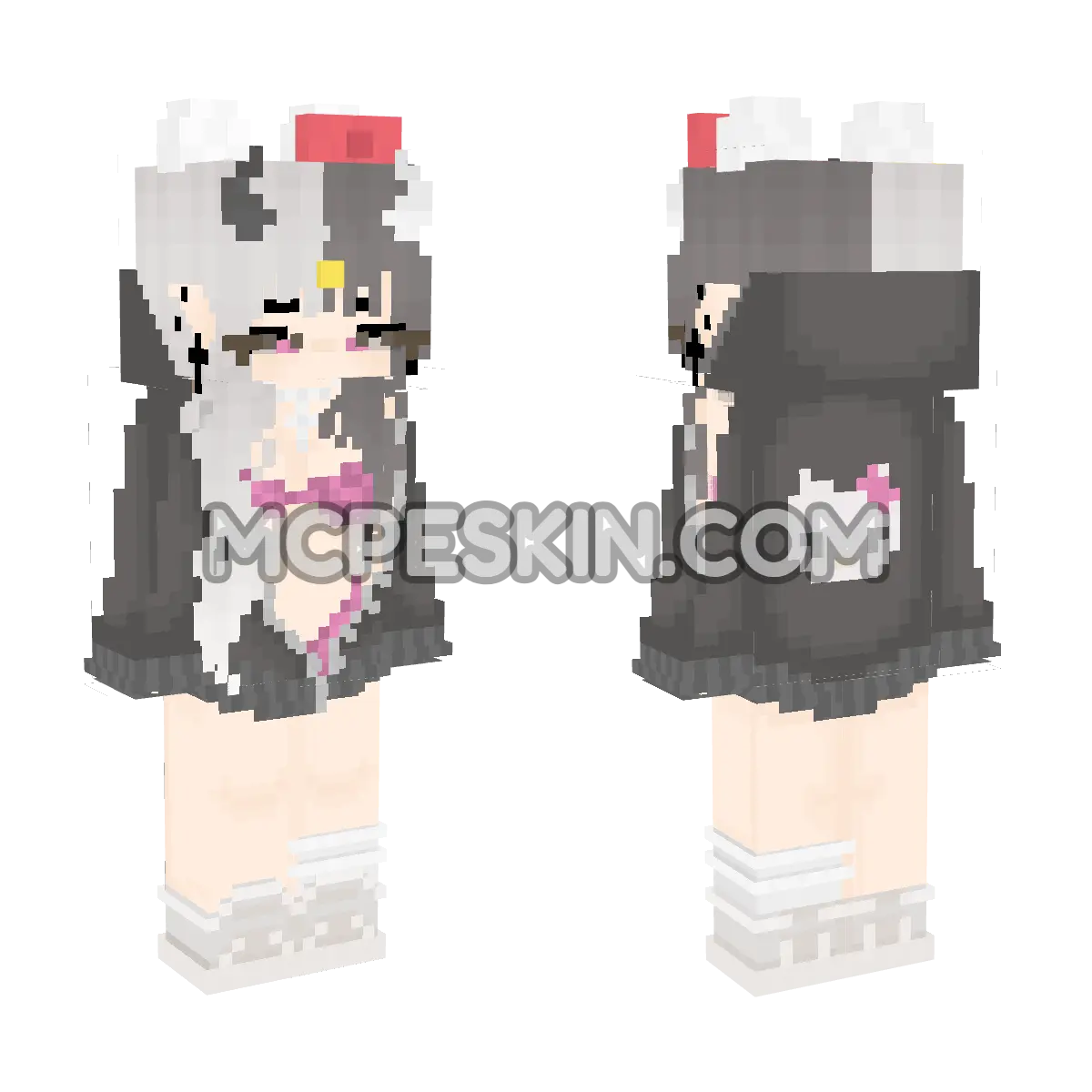 Hello Kitty 10 4D Minecraft Bedrock skin