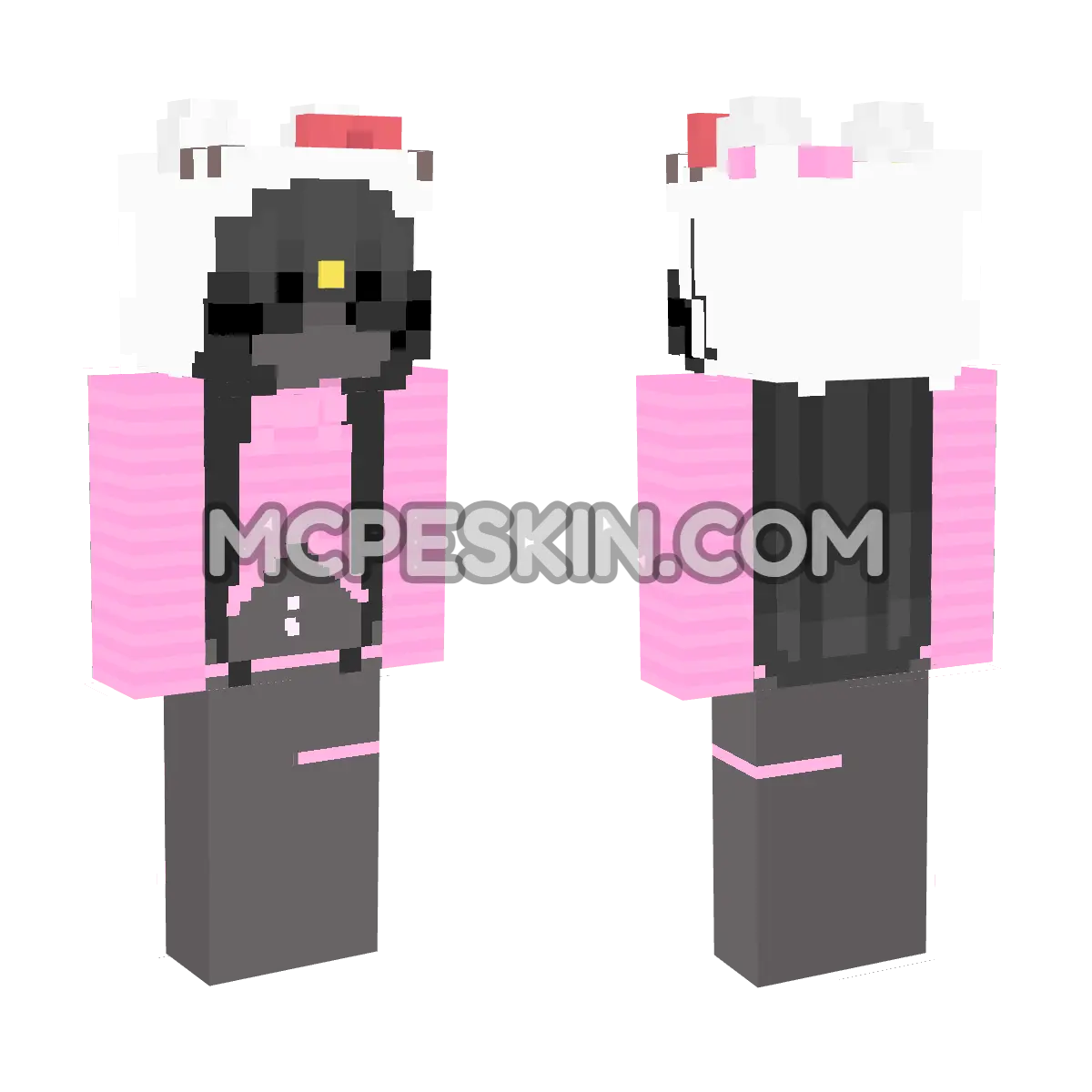 Hello Kitty 15 4D Minecraft Bedrock skin