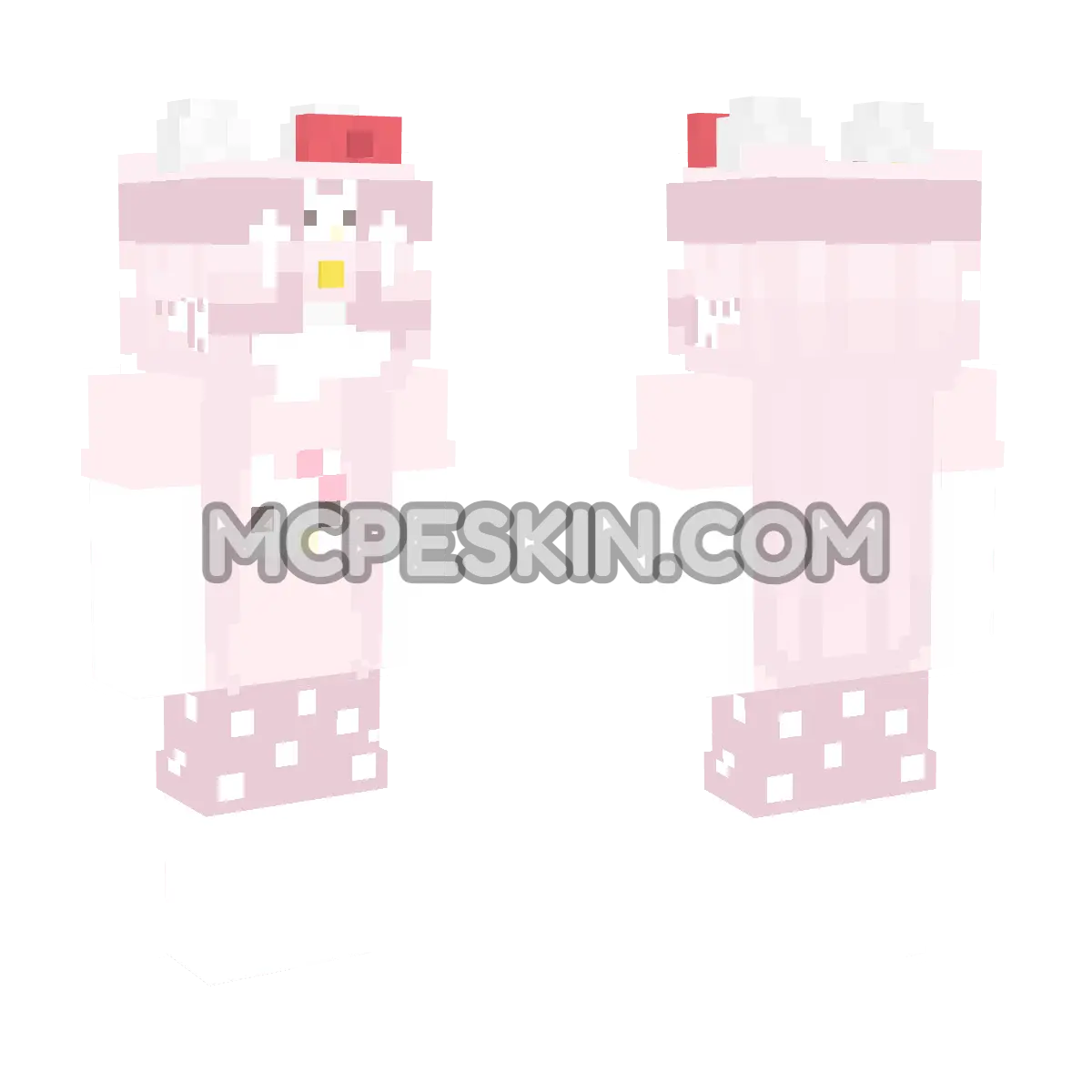 Hello Kitty 16 4D Minecraft Bedrock skin