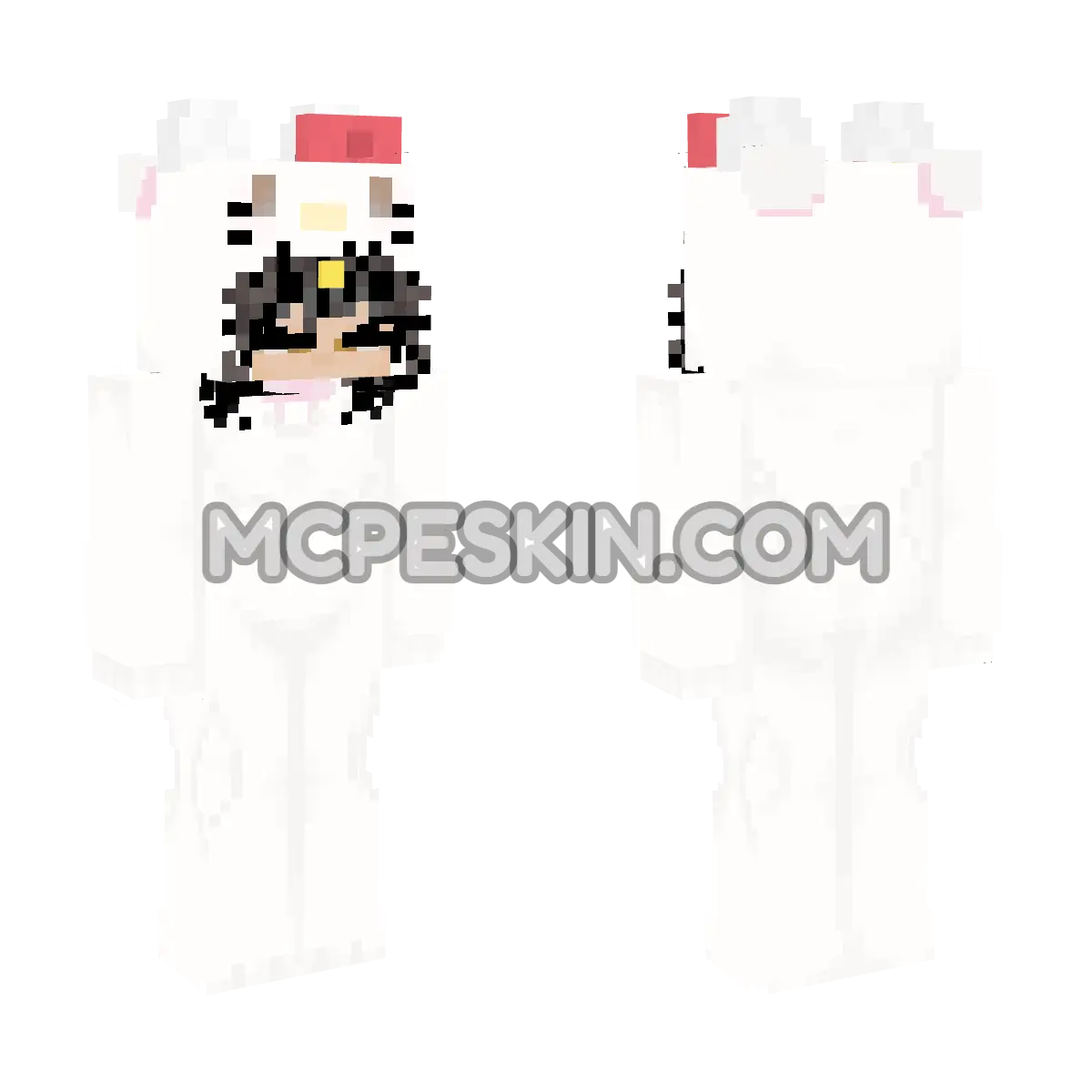 Hello Kitty 19 4D Minecraft Bedrock skin