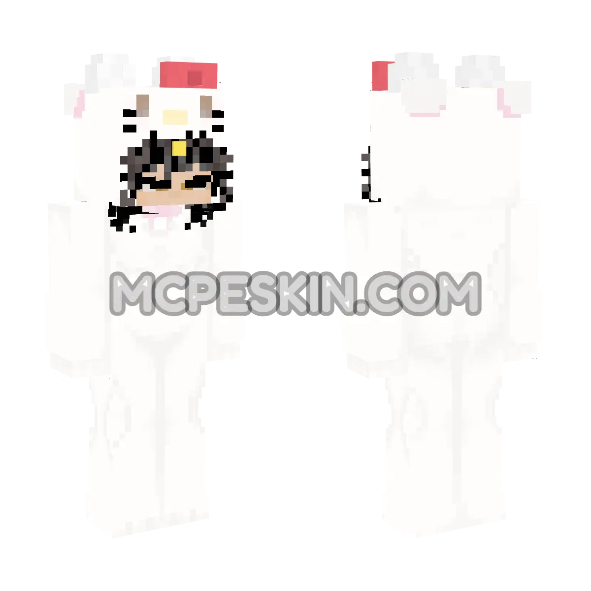 Hello Kitty 20 4D Minecraft Bedrock skin
