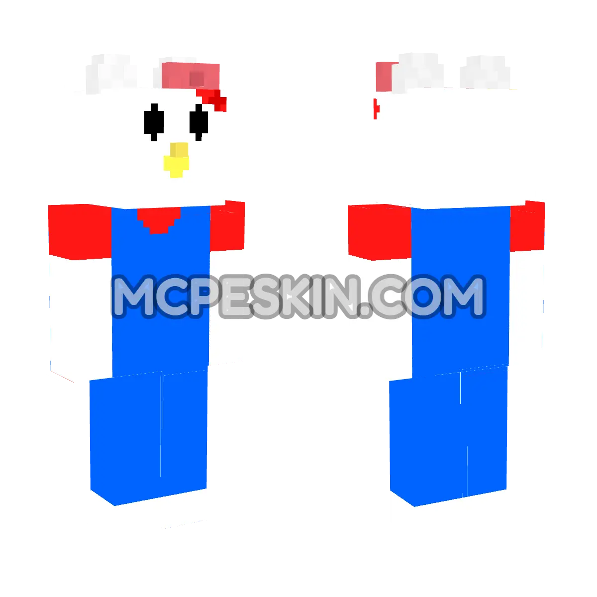 Hello Kitty 4 4D Minecraft Bedrock skin