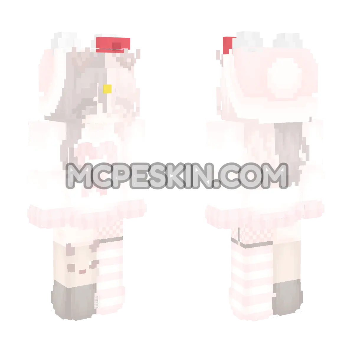 Hello Kitty 5 4D Minecraft Bedrock skin