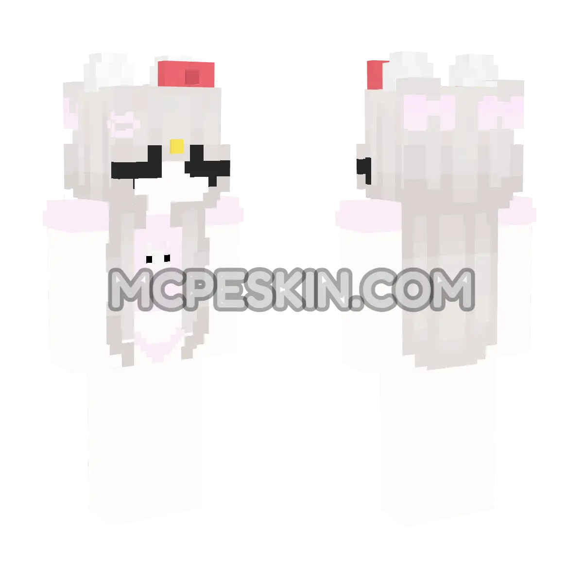 Hello Kitty 8 4D Minecraft Bedrock skin