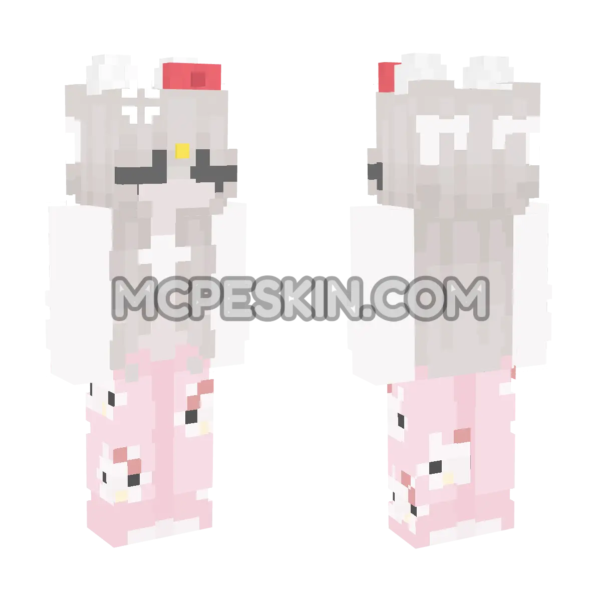 Hello Kitty 9 4D Minecraft Bedrock skin