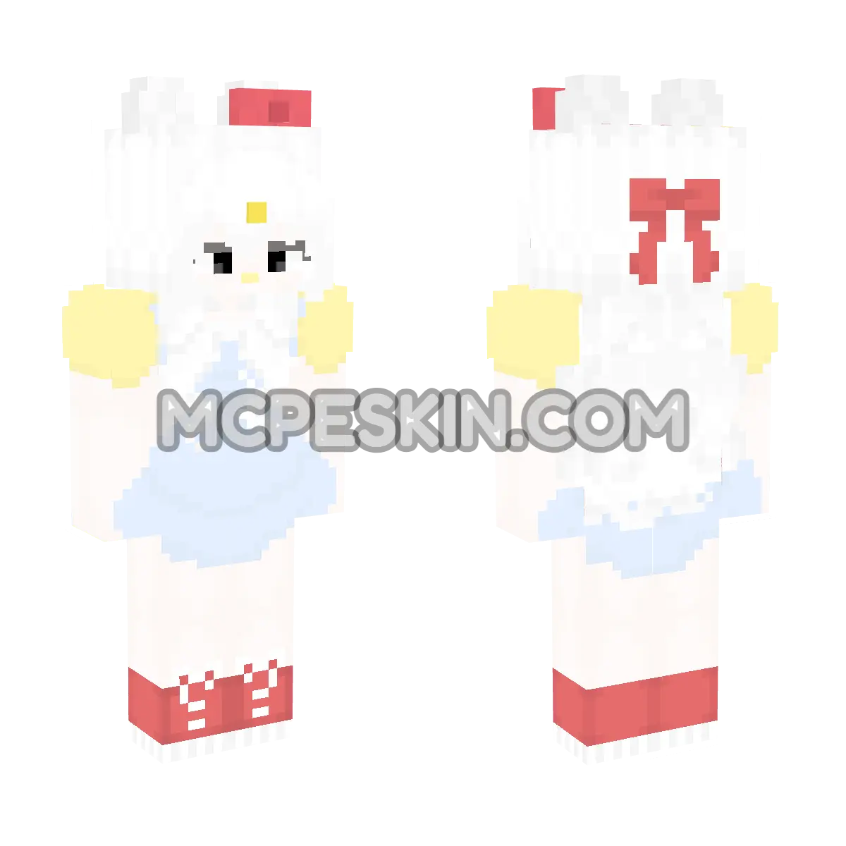 Hello Kitty Anime 2 4D Minecraft Bedrock skin