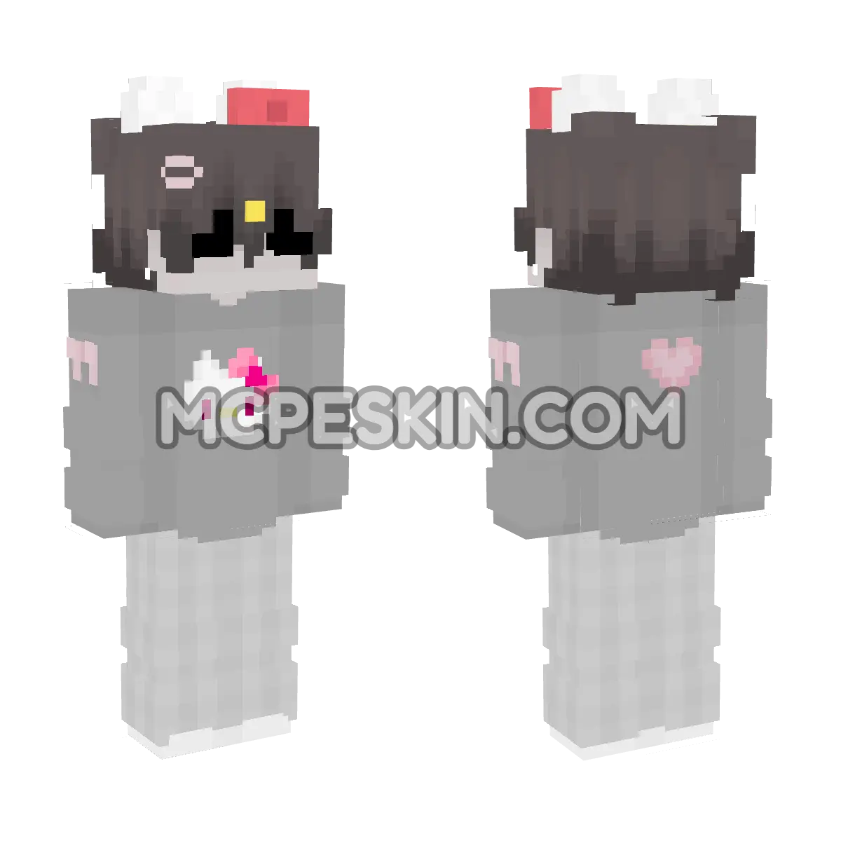 Hello Kitty Eboy 4D Minecraft Bedrock skin