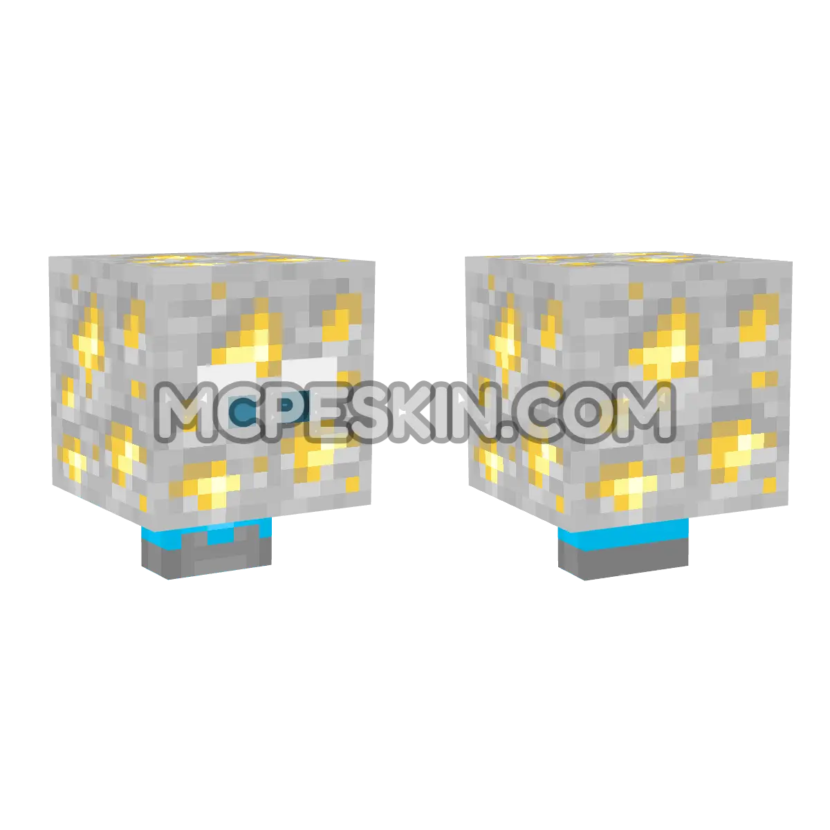 Hider (Gold Ore) 4D Minecraft Bedrock skin