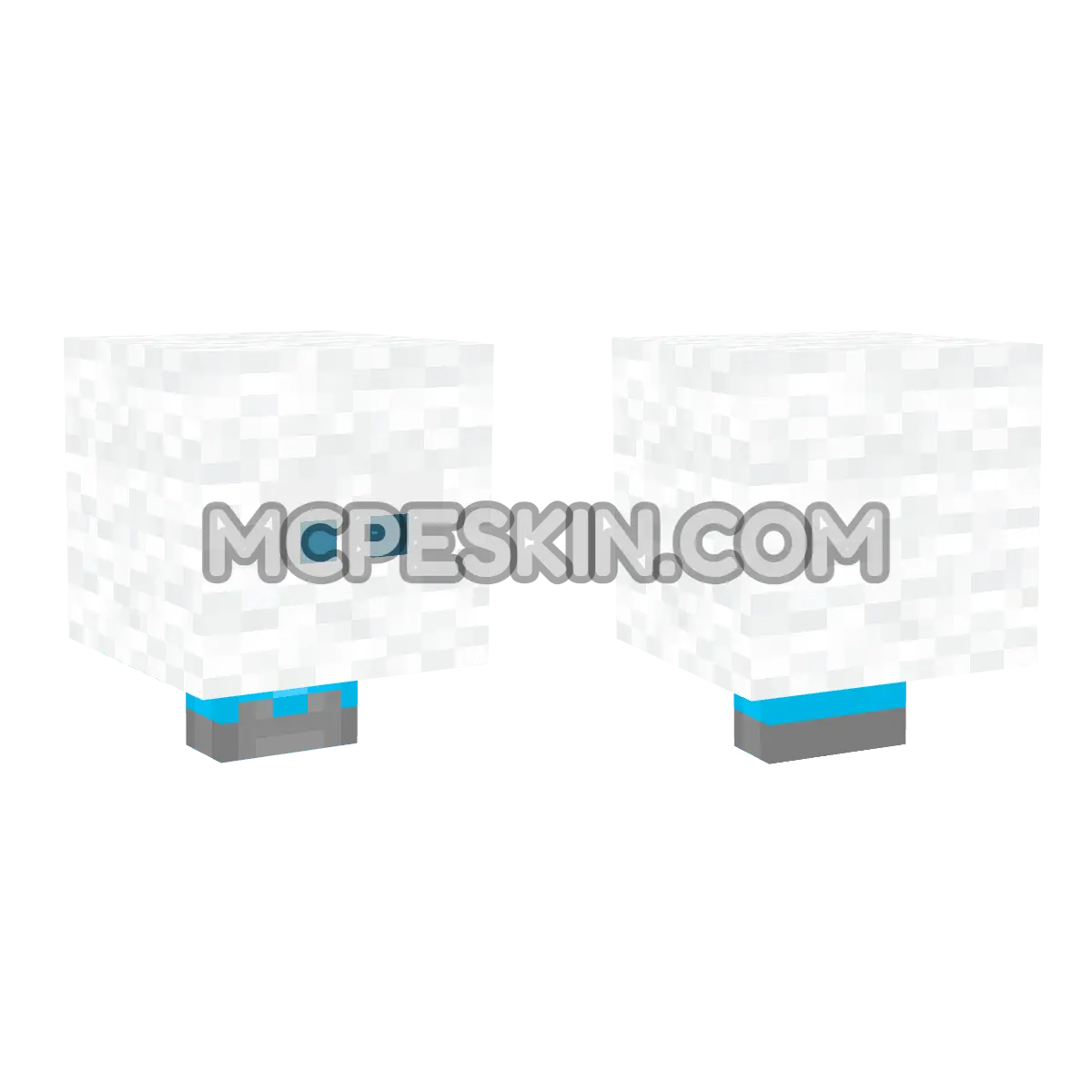 Hider (White Wool) 4D Minecraft Bedrock skin