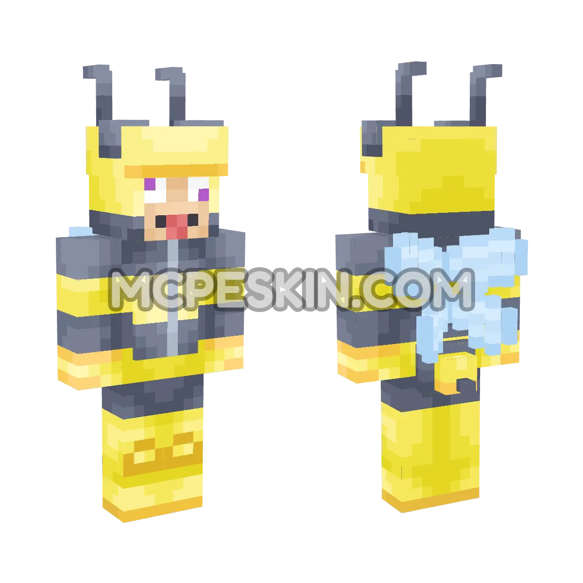 Hive Bee 4D Minecraft Bedrock skin