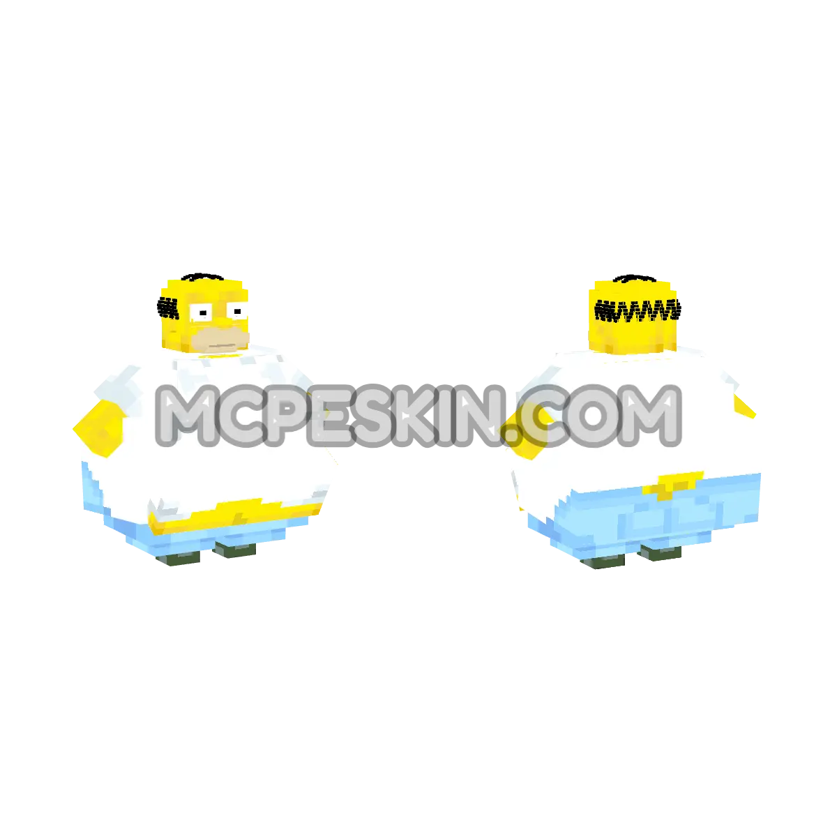 HomeroGORDO 4D Minecraft Bedrock skin