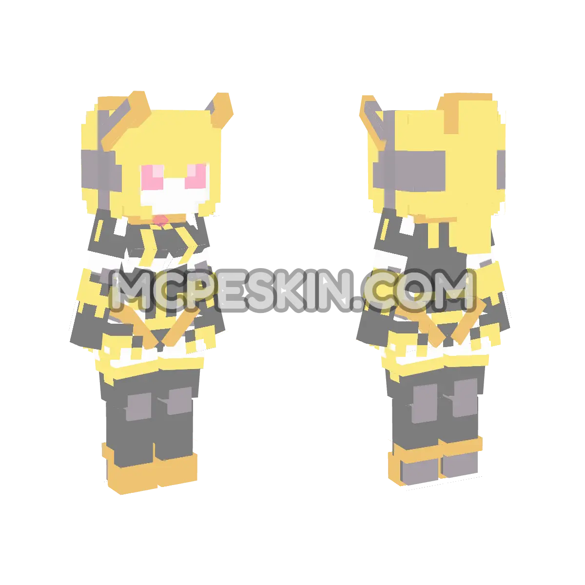 Honey Robot 00 4D Minecraft Bedrock skin