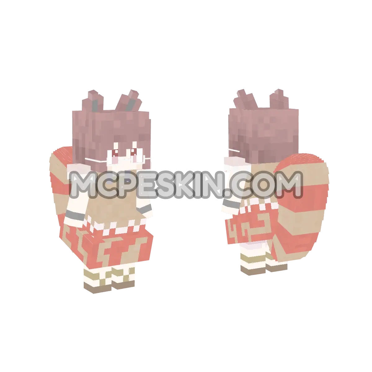Hutatsuiwamamizou 4D Minecraft Bedrock skin