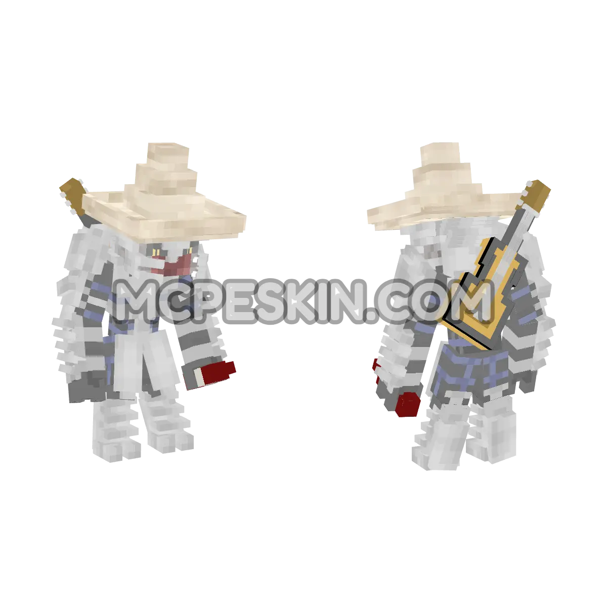 Inquisidor Mexicano 4D Minecraft Bedrock skin