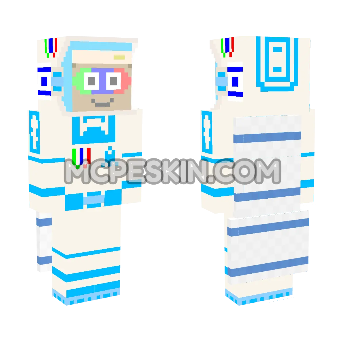 Israel Flag Earth Space 4 4D Minecraft Bedrock skin