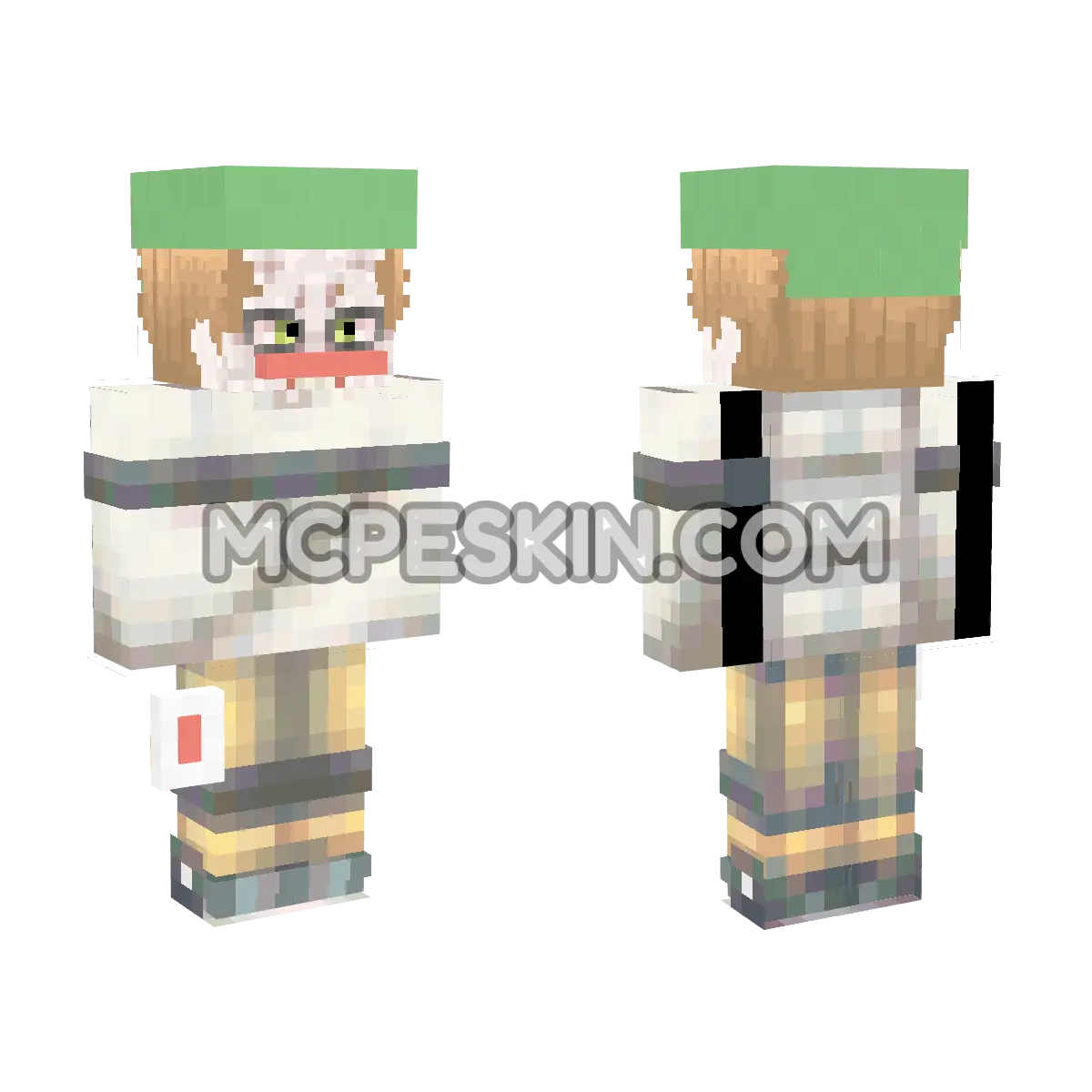 Joker Batman 4D Minecraft Bedrock skin
