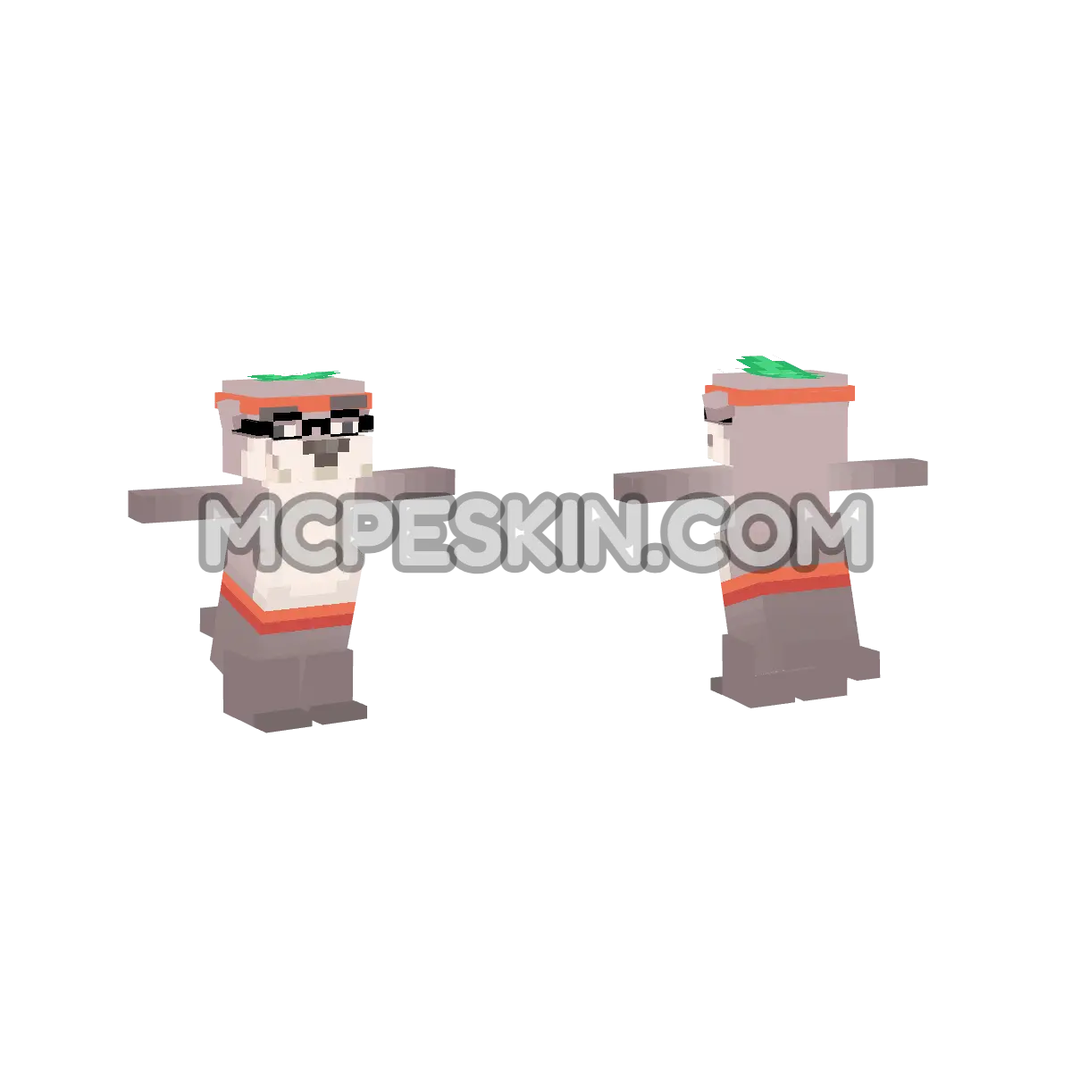 juaNutriaTP 4D Minecraft Bedrock skin