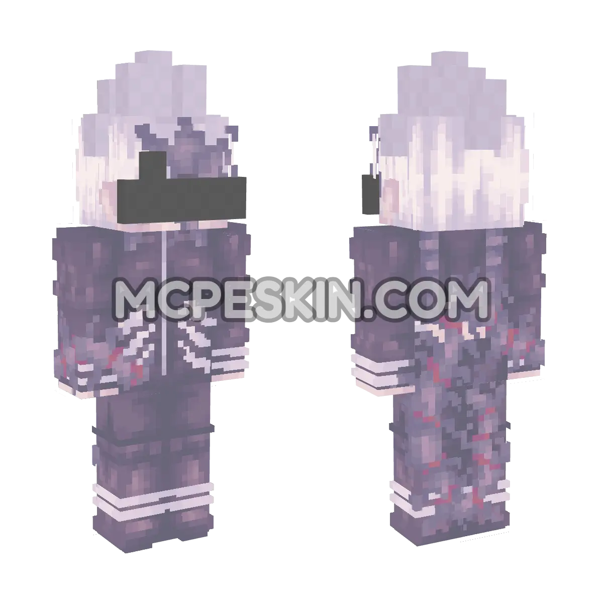 Kaneki 6 4D Minecraft Bedrock skin