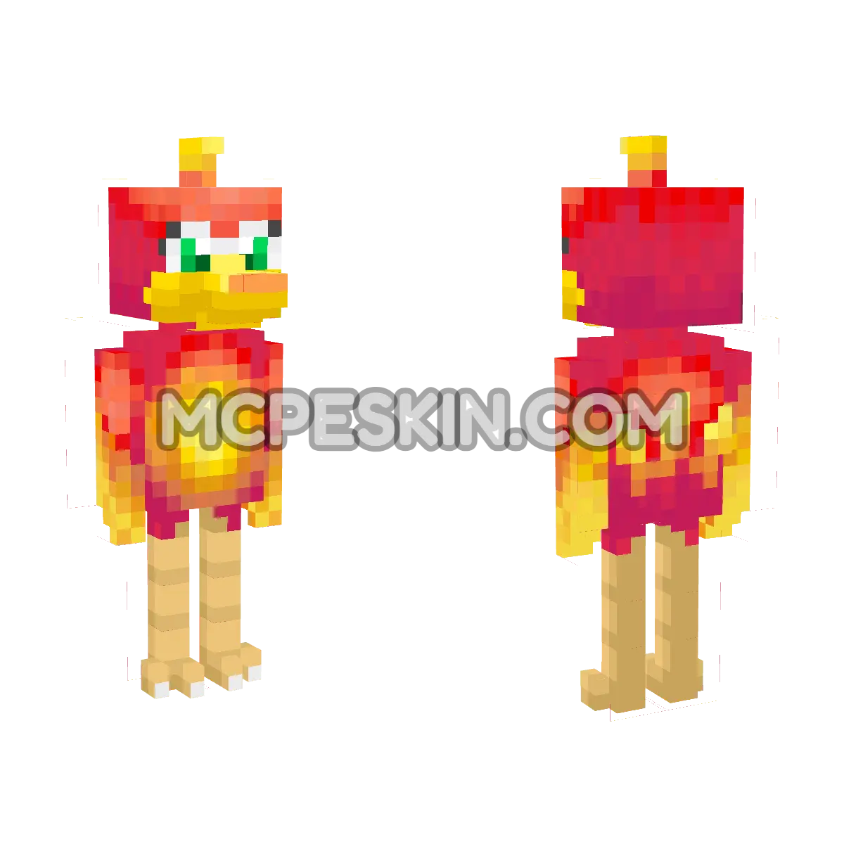 Kazooie 4D Minecraft Bedrock skin