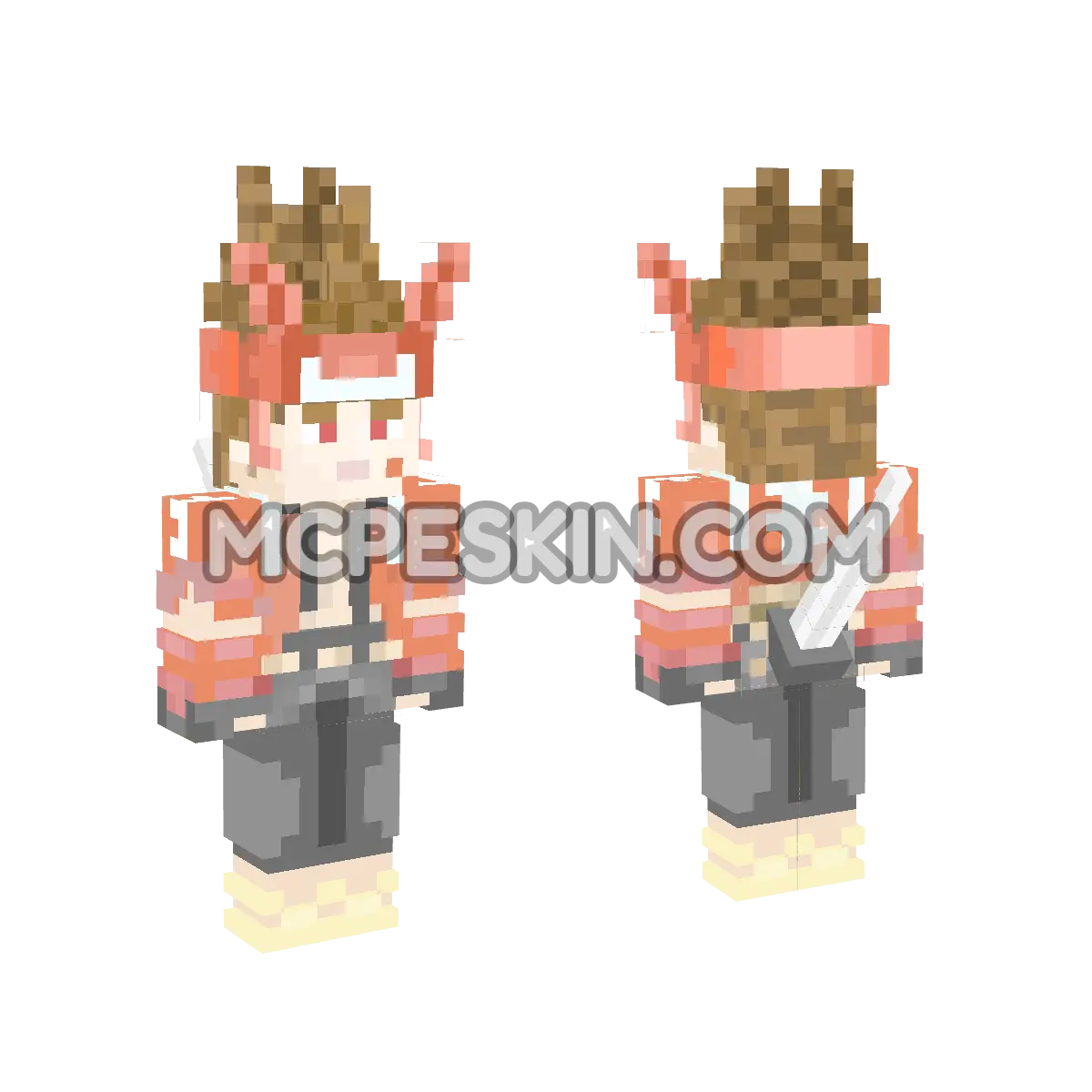 Ketsu Battler: Densuke 4D Minecraft Bedrock skin