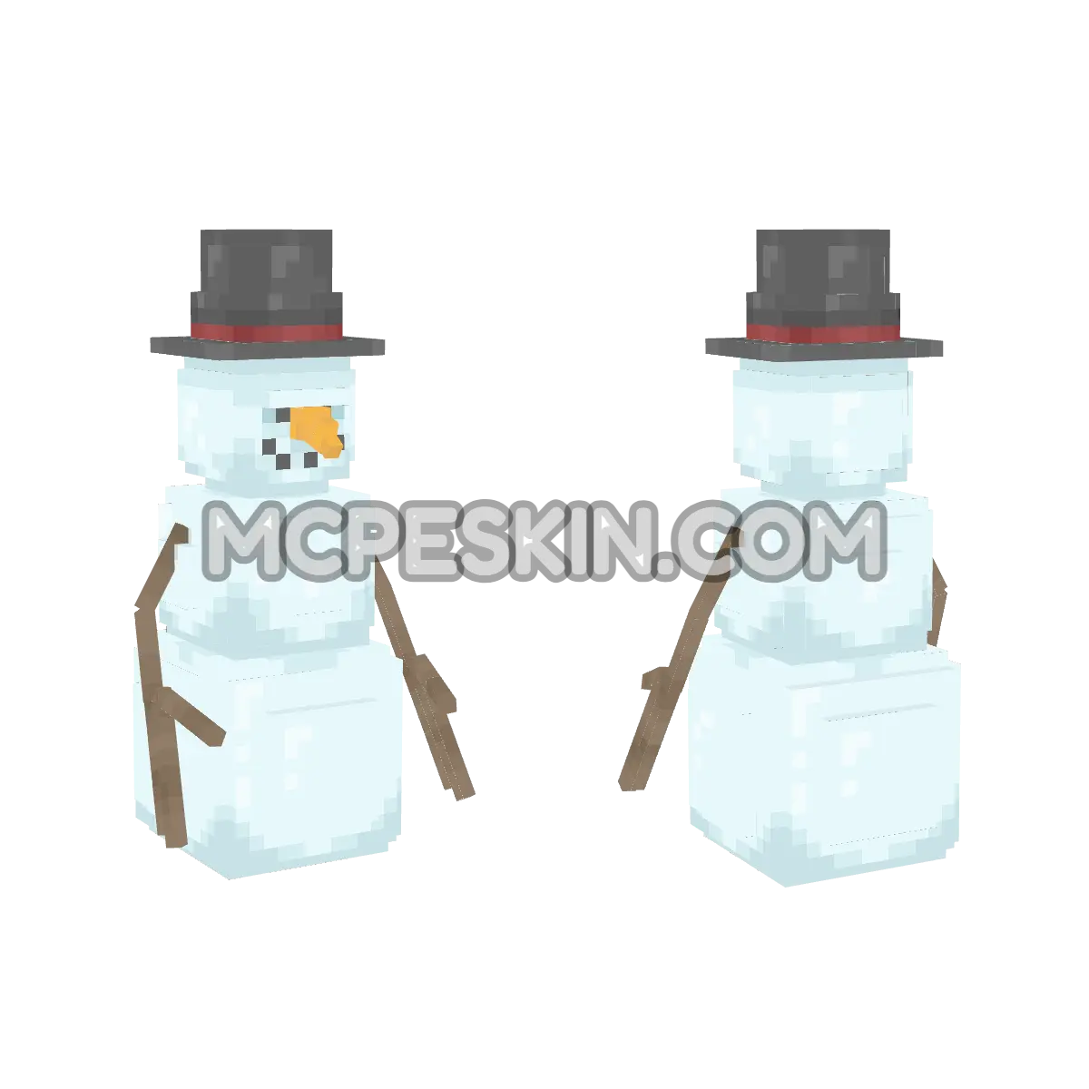 Kev Arts Snowman 4D Minecraft Bedrock skin