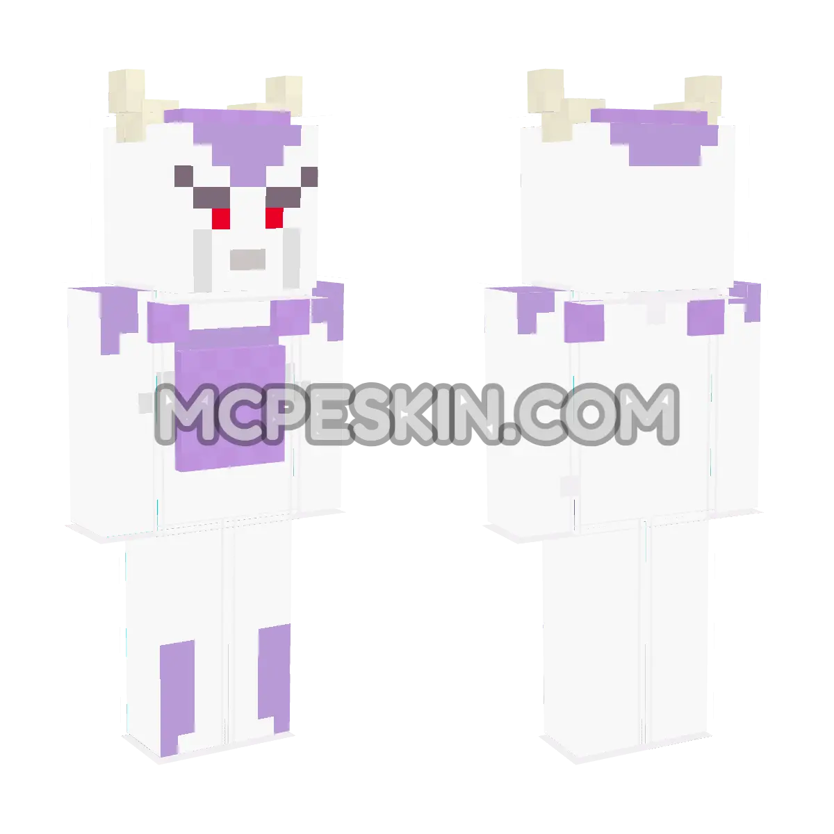 King Frieza 2 4D Minecraft Bedrock skin