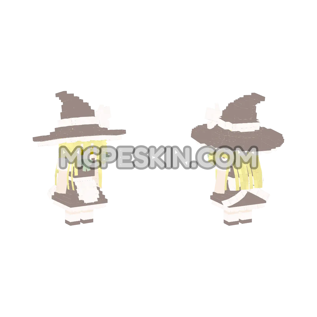 Kirisame Marisa 4D Minecraft Bedrock skin