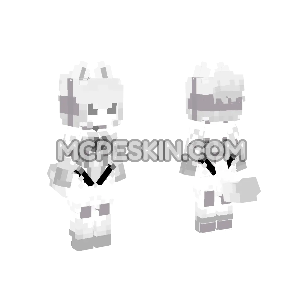 Kitsune 03 4D Minecraft Bedrock skin