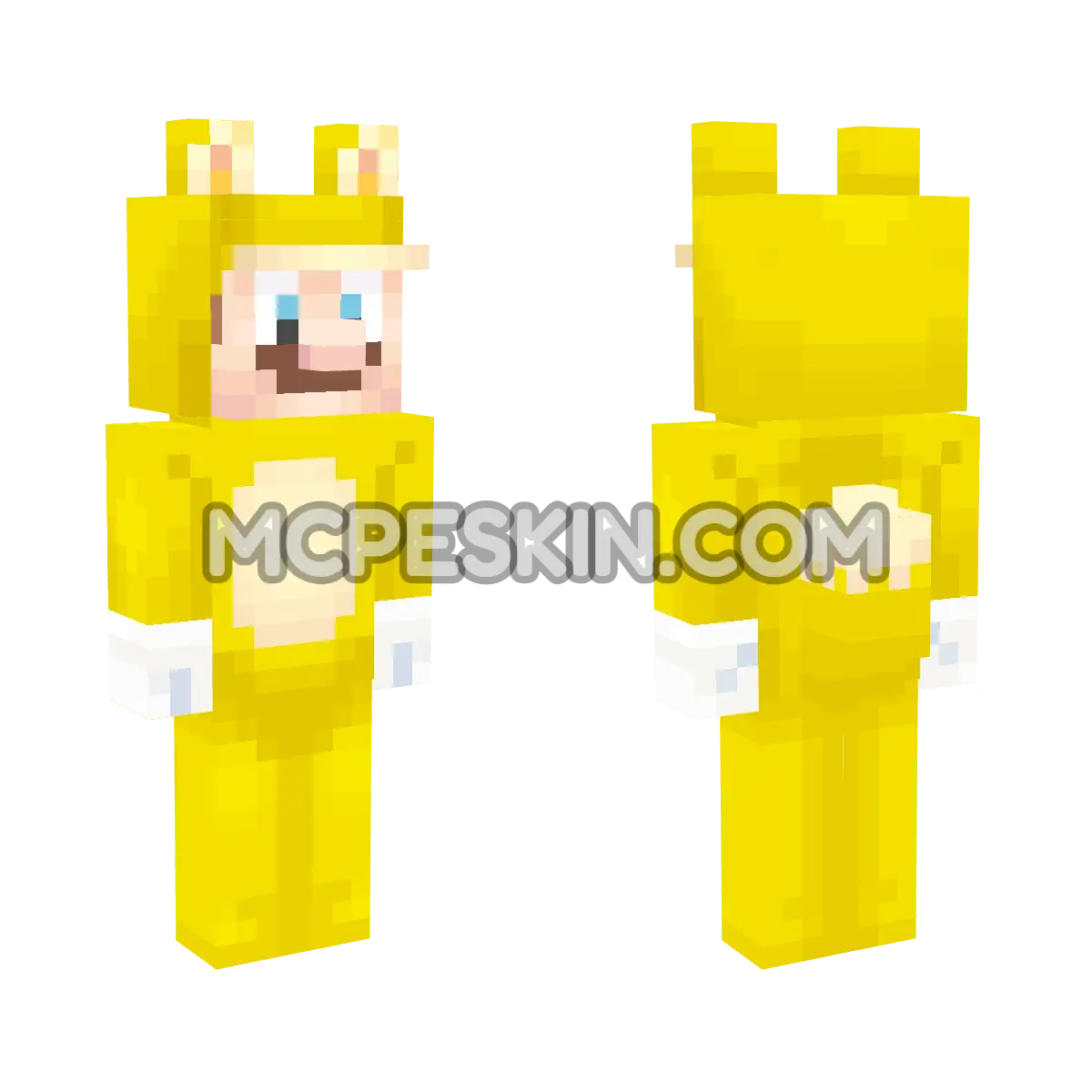 Kitsune Luigi 4D Minecraft Bedrock skin