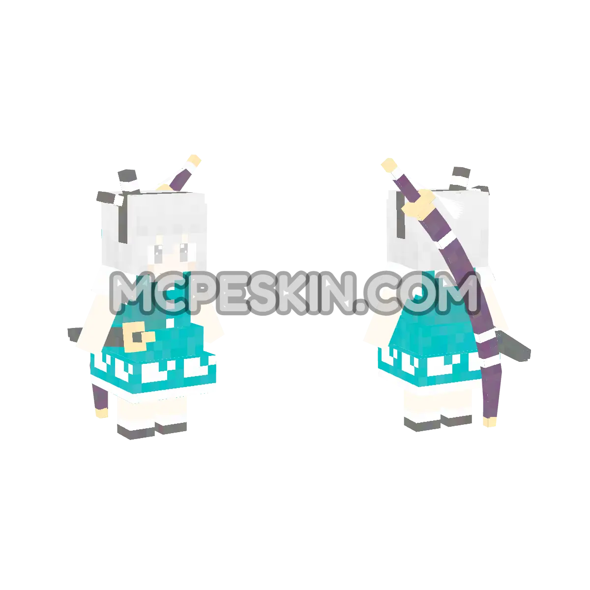 Konpakuyoumu 4D Minecraft Bedrock skin