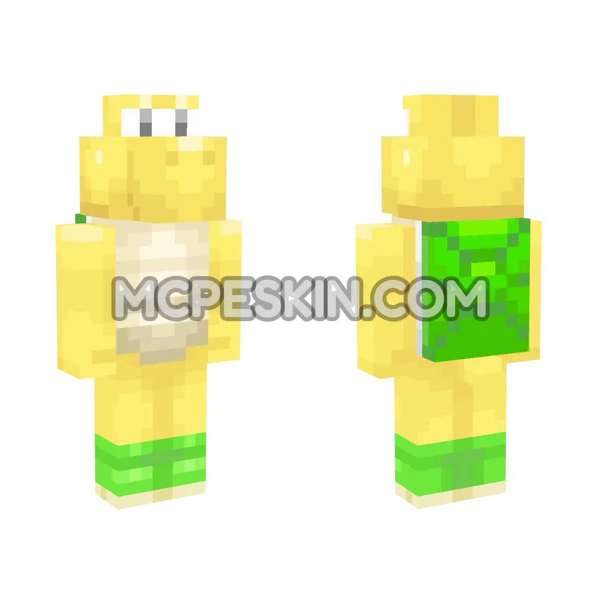 Koopa Troopa 4D Minecraft Bedrock skin