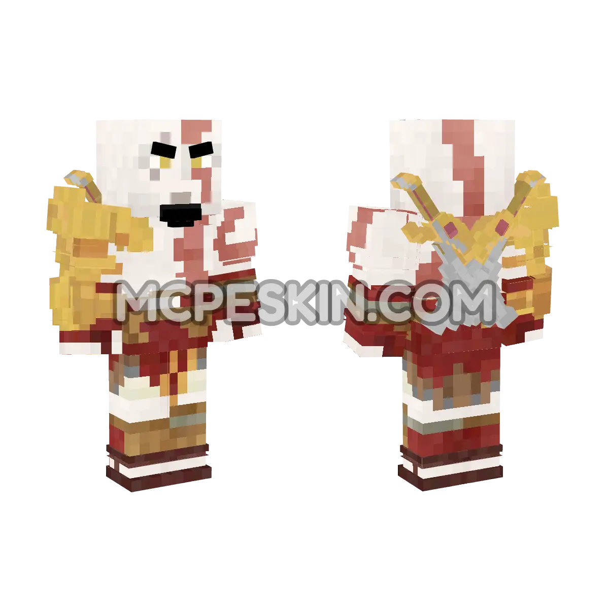 Kratos 4D Minecraft Bedrock skin